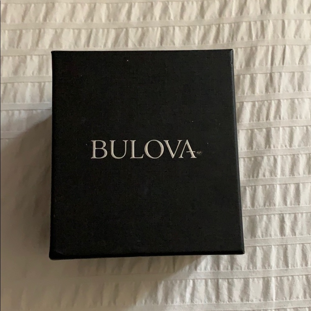 Bulova Silver Crystal Watch